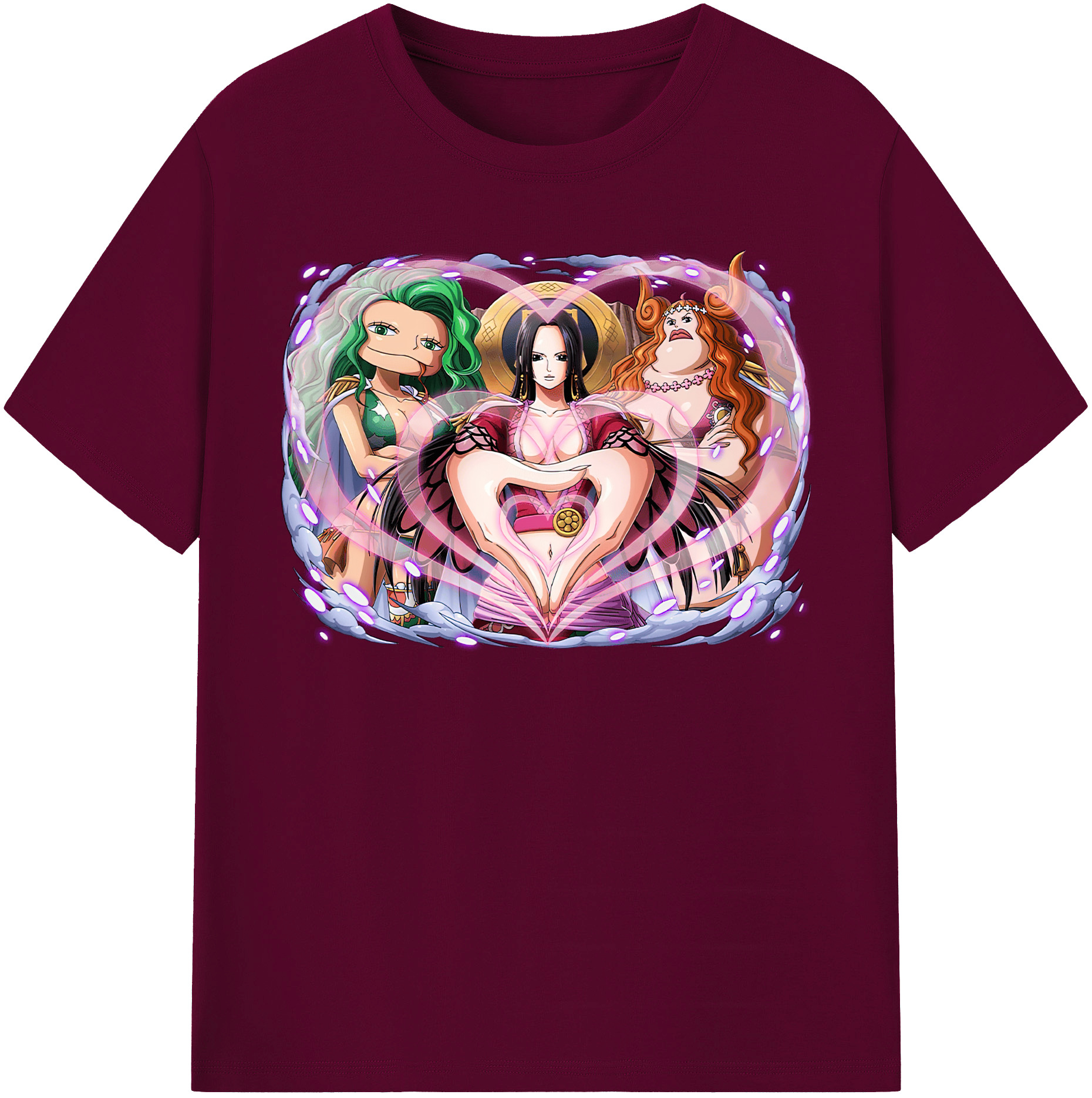 ワンピース ボア・ハンコック ONE PIECE Boa·Hancock レディースカジュアルプリントTシャツ（綿100％）
